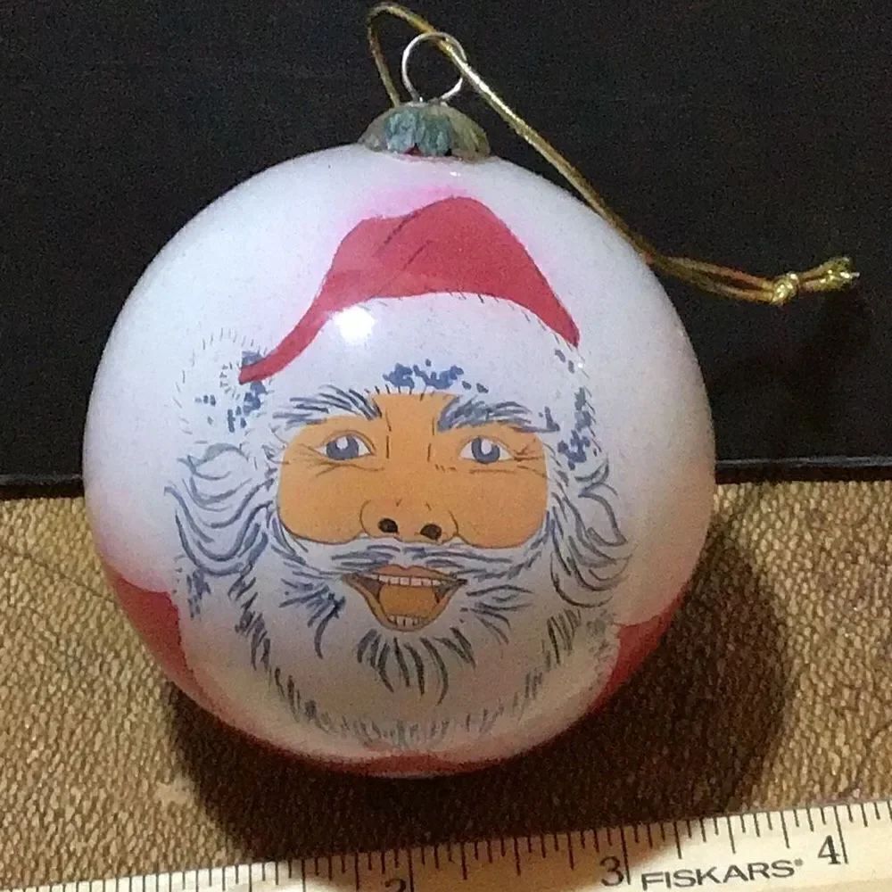 Ornament vintage porcelain ugly Santa